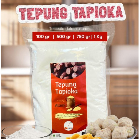 Tepung Tapioka 50gr / Sari Pati Singkong / Tepung Tapioka Asli - Bahan Dapur
