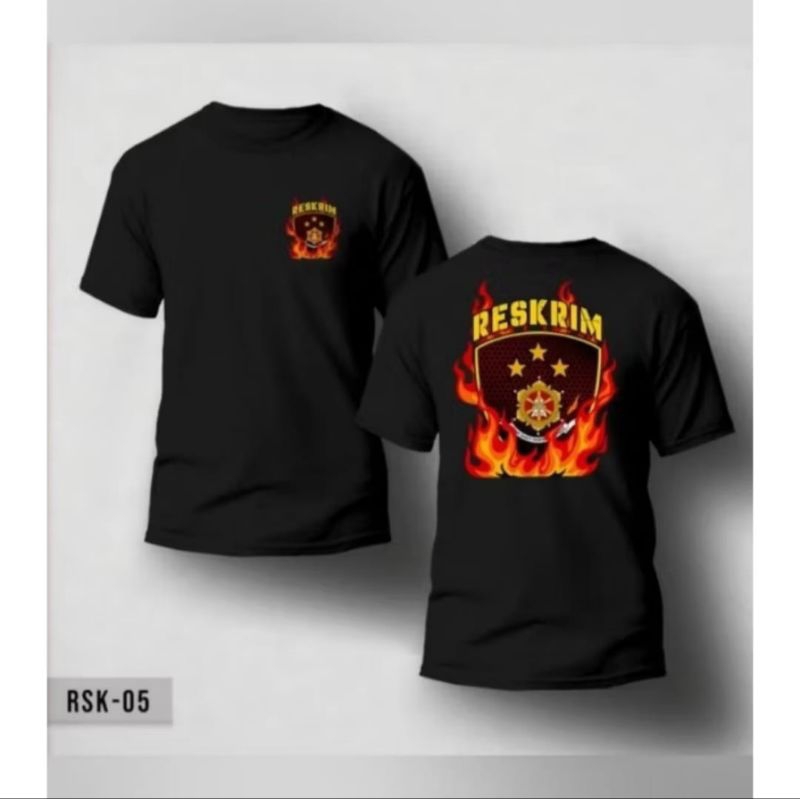 KAOS RESKRIM MODEL API//T-SHIRT NEW