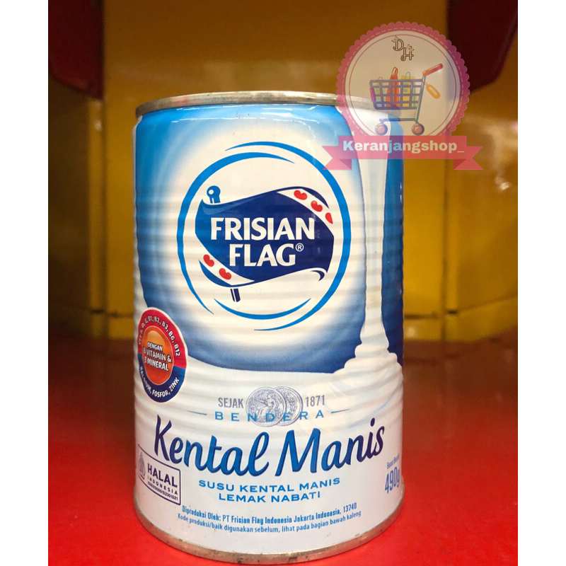 

susu kental manis frisian flag kaleng 490gr jumbo