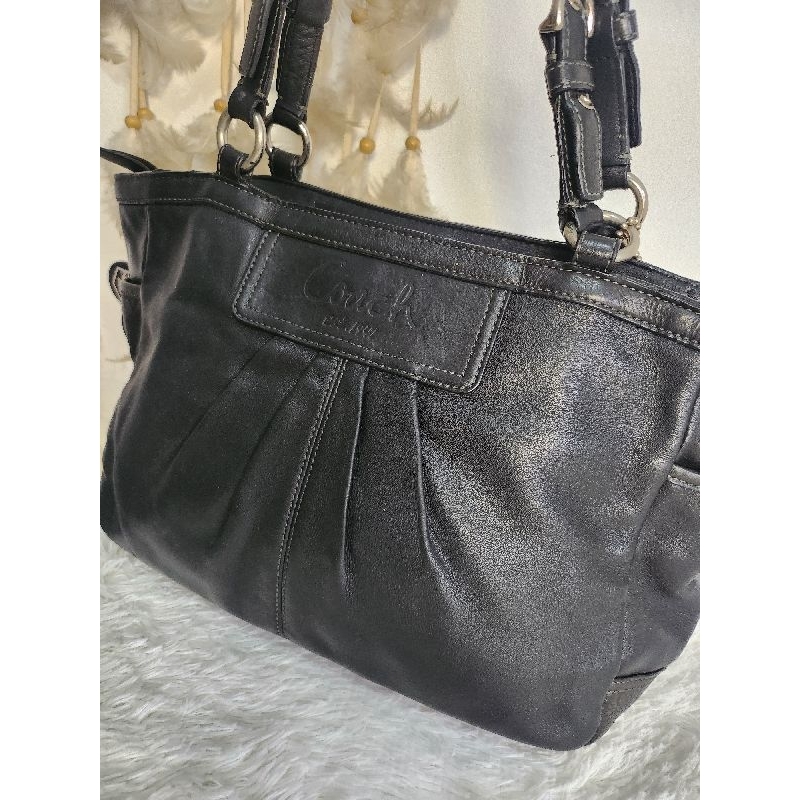 TAS SECOND 2ND TOTE COACH VINTAGE FULL LEATHER ORI