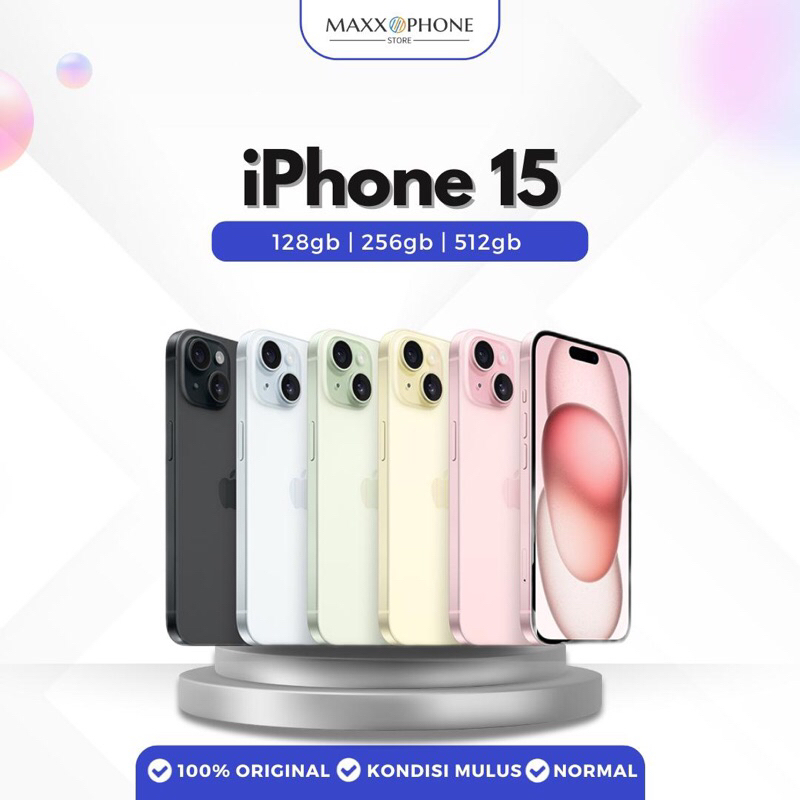 iPhone 15 Plus Second Original  iPhone 15  Bekas FULLSET MULUS