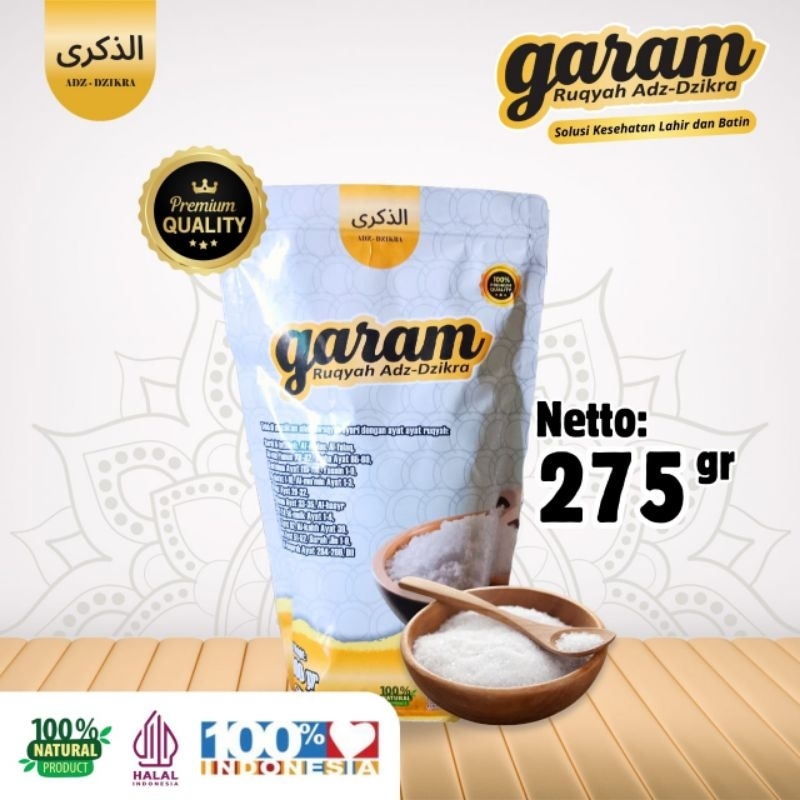 

ADZ-DZIKRA GARAM RUQYAH 275GR ORIGINAL | Membuang Aura Negatif dan Memperlancar Rezeki