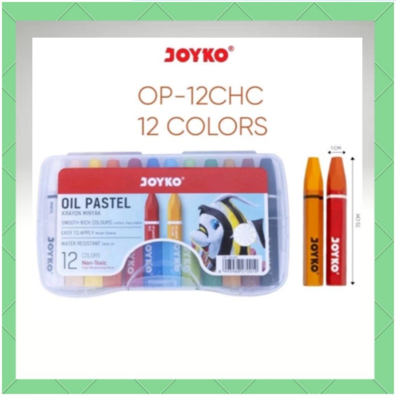 

KRAYON OIL PASTEL JOYCO 12 WARNA