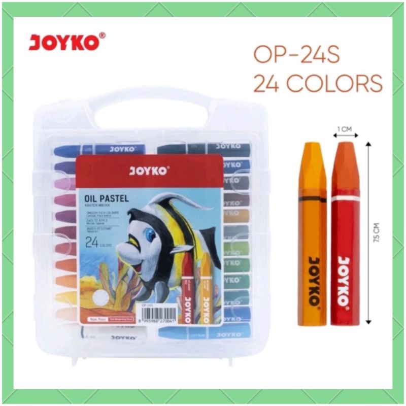 

CRAYON JOYCO OIL PASTEL 24 WARNA