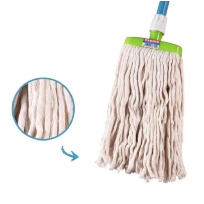 605 M Sumbu Medium Nagoya Pel Sumbu Refill Medium 12cm Mop Hijau Tebal Premium