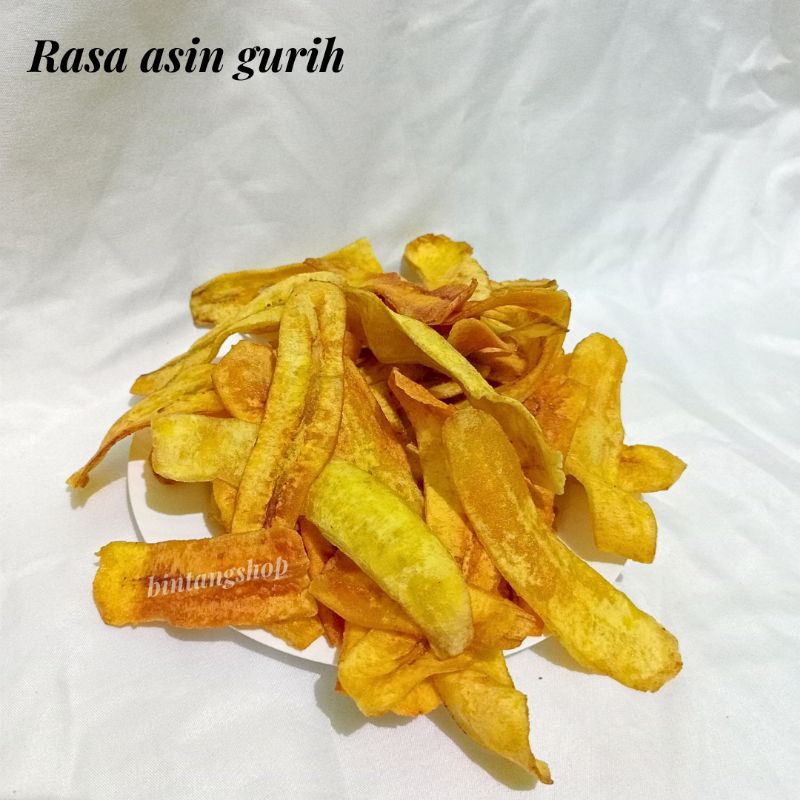 

keripik pisang original asin gurih - 1KG