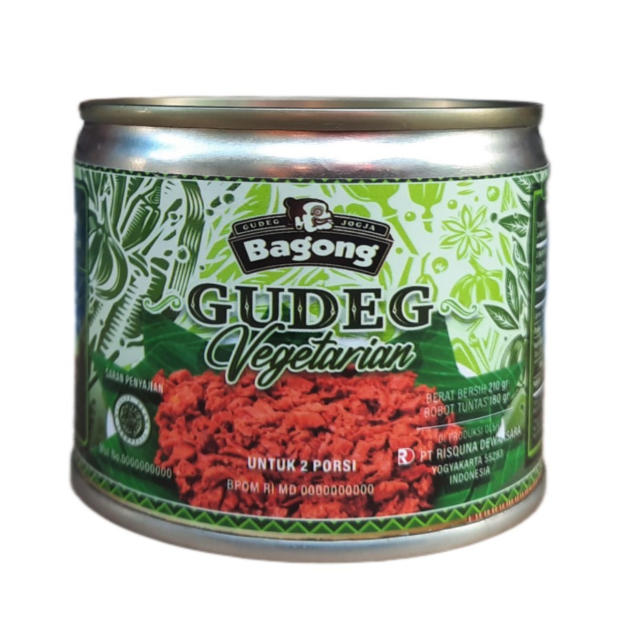 

Gudeg Kaleng Bagong Vegetarian 210gram