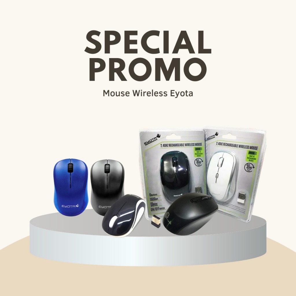 ITSTORE Eyota Wireless Optical Mouse M77 / W187 / M188 for PC Laptop