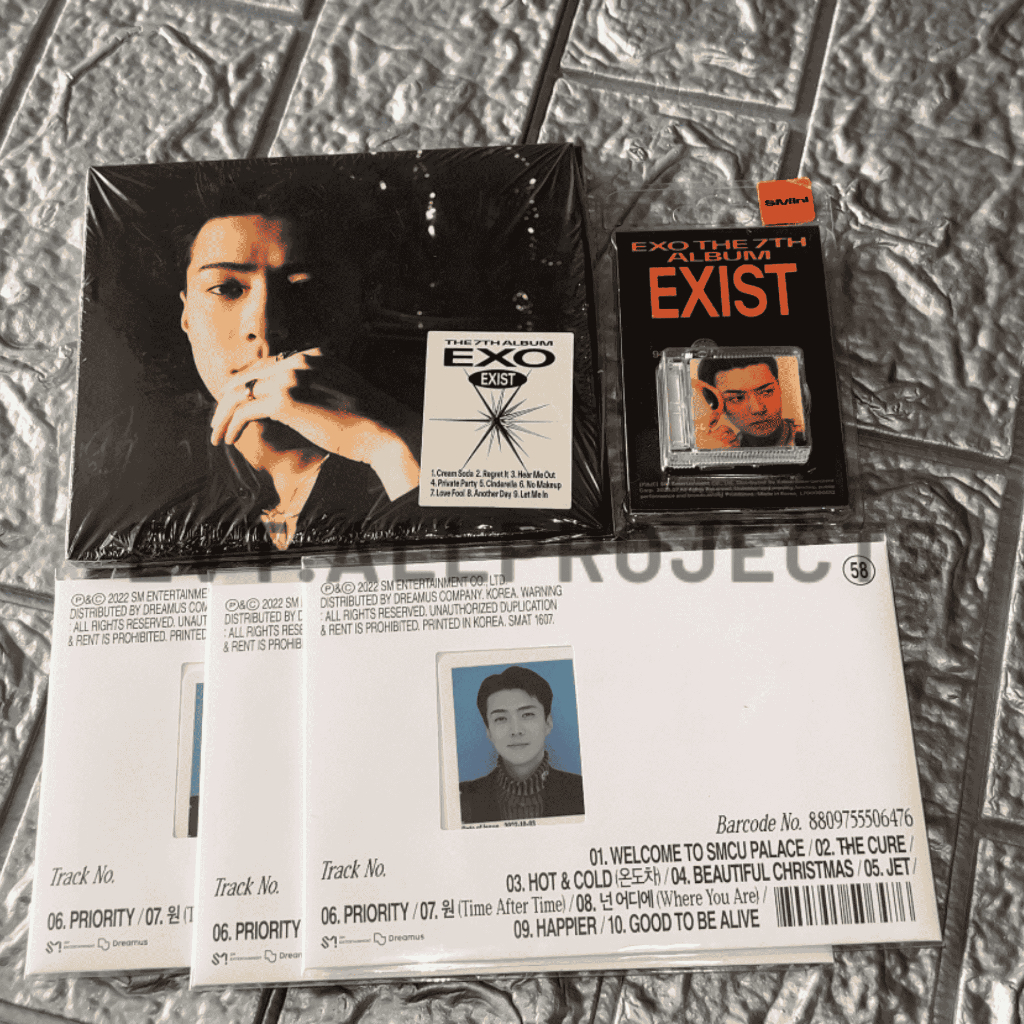 READYSTOCK SEHUN ALBUM EXIST SMINI DIGIPACK MEMBERSHIP CARD SMCU