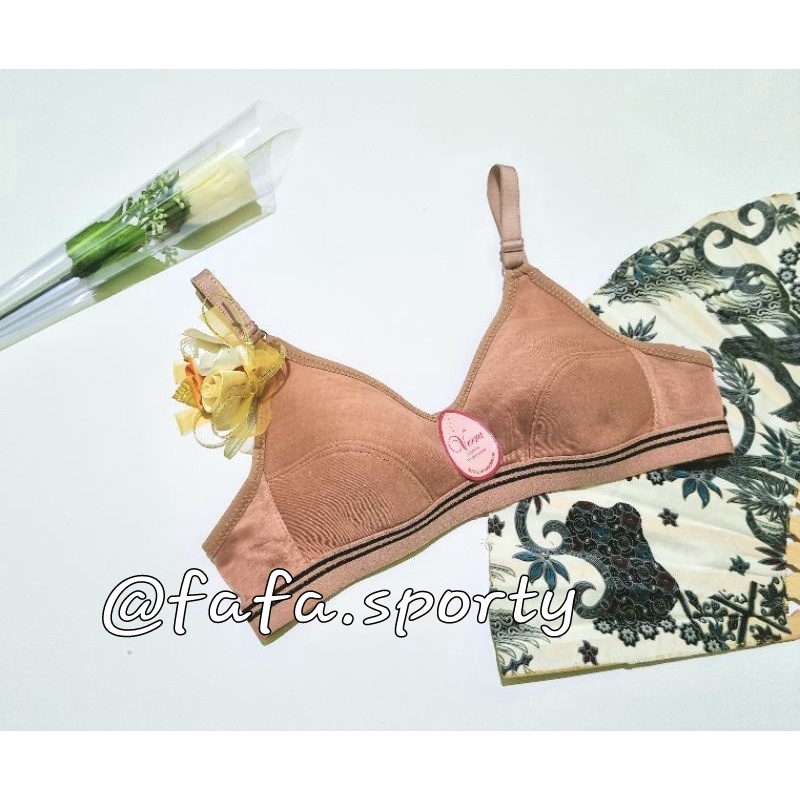 Paket 6 pcs BRA ABG / BH Remaja Tanpa Kawat Tanpa Busa Ukuran 32 / 34 / 36 / 38