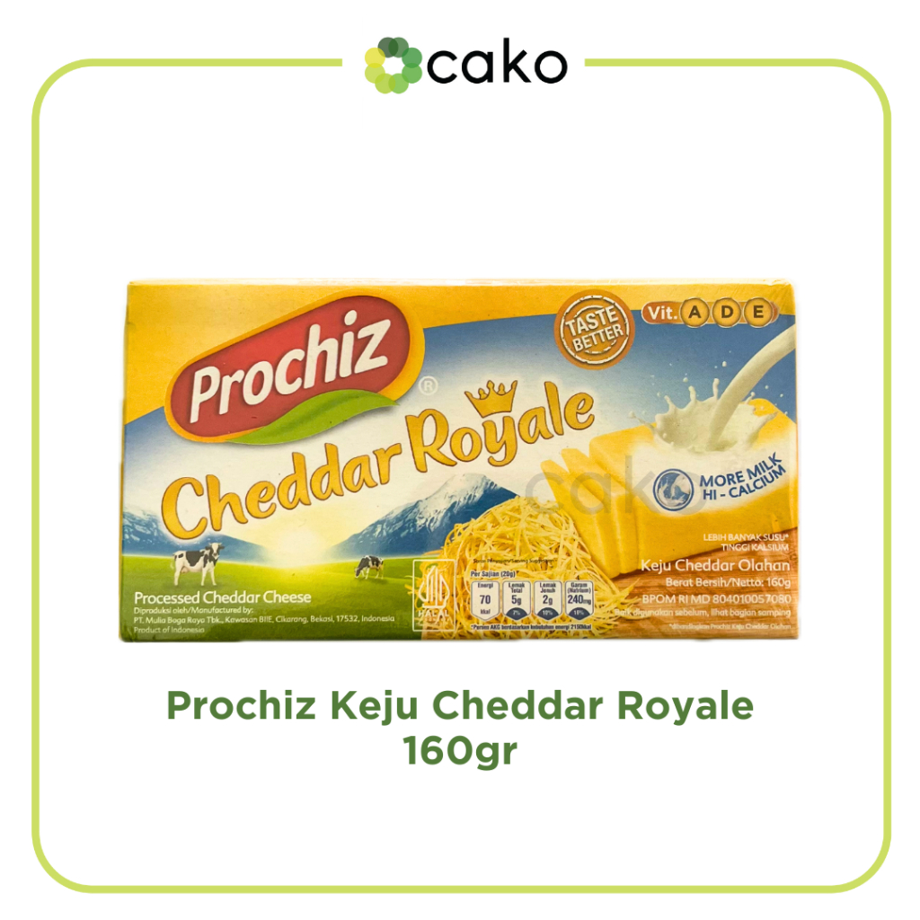 

Prochiz Keju Cheddar Royale / Premium Cheddar 160gr