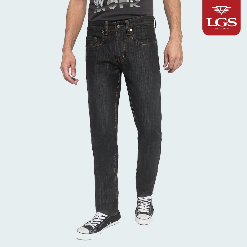 LGS - Celana Panjang Jeans - Hitam - Slim Fit - JSF.298.101.001.C