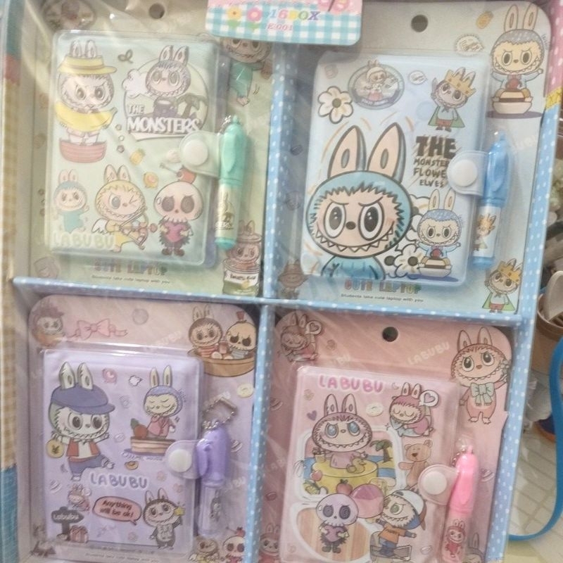

1 BOX NOTEBOOK WATERPROOF PEN LABUBU