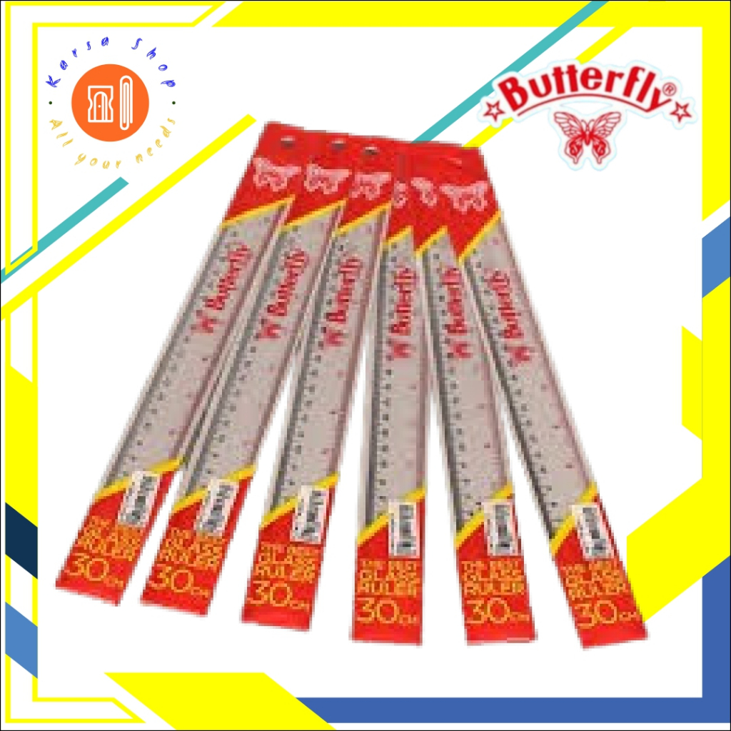 

Penggaris Plastik Butterfly 30 CM