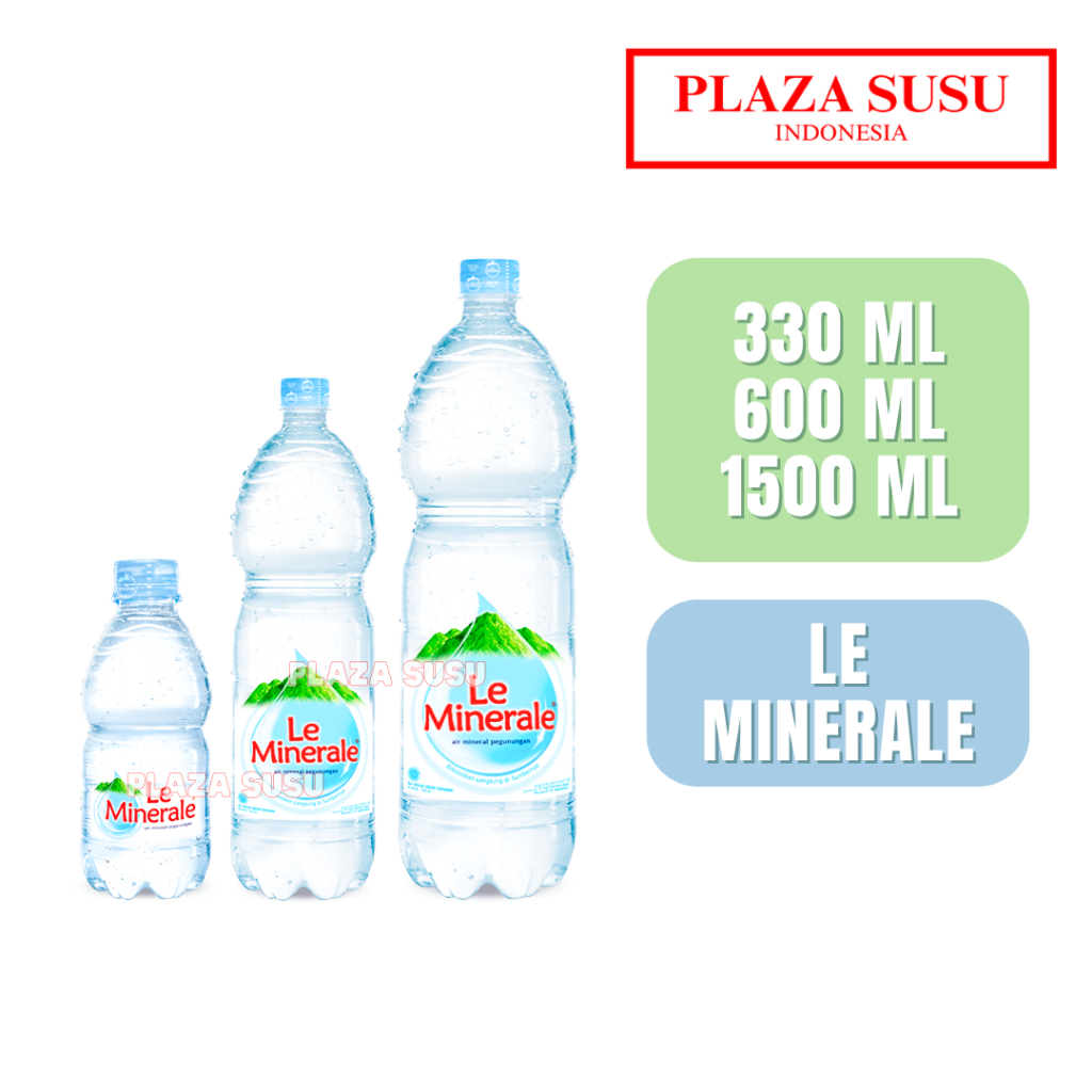 

AIR MINERAL LE MINERALE AIR MINUM MINERAL WATER AIR MURNI 330ML 600ML 1500 ML