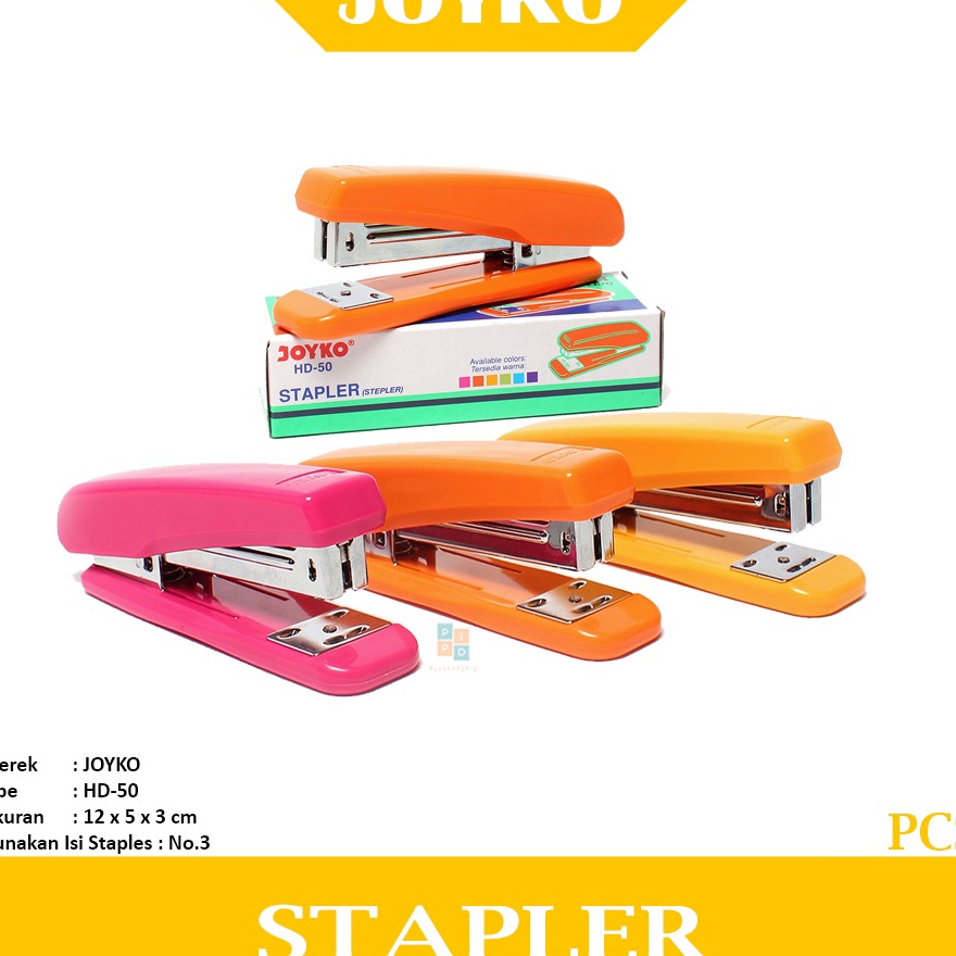 

KUALITAS TERBAIK Stapler Staples Besar HD 5 Berwarna Pcs