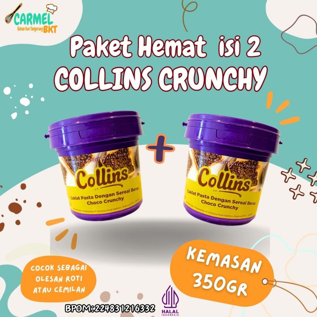 

[PAKET ISI 2] COLLINS COKLAT CRUNCHY 350GR