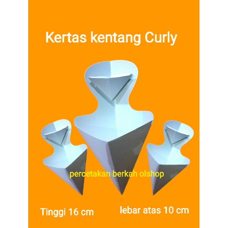 

kertas kentang curly isi 50 pcs,Kertas kentang stick polos