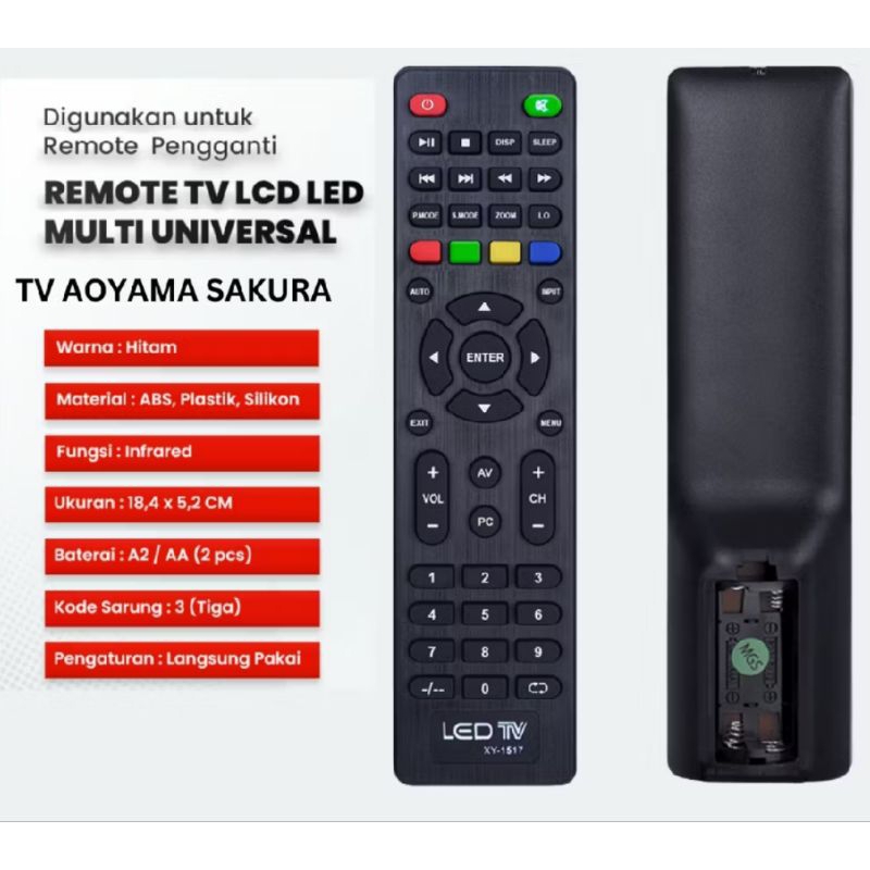 REMOT TV LCD LED WEYON SAKURA MULTI UNIVERSAL