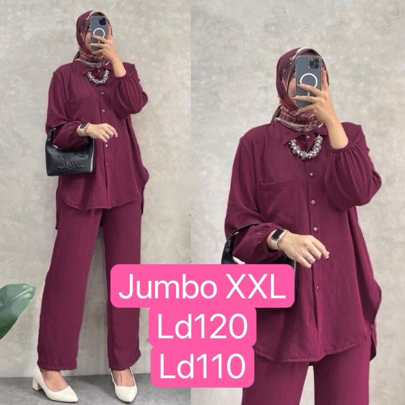 Amanda One Set Premium  setelan Amanda  one set amanda jumbo  Amanda one set jumbo  One set amanda L