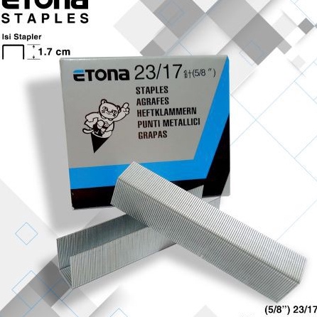 

SPESIAL ISI STAPLES ETONA 2317 518 GARANSI SEUMUR HIDUPProduksi Lokal