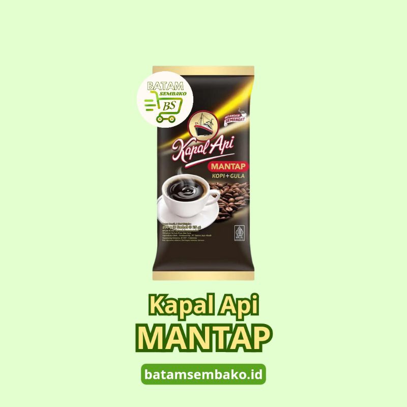 

Kapal Api Kopi Bubuk+Gula Mantap 8×25g