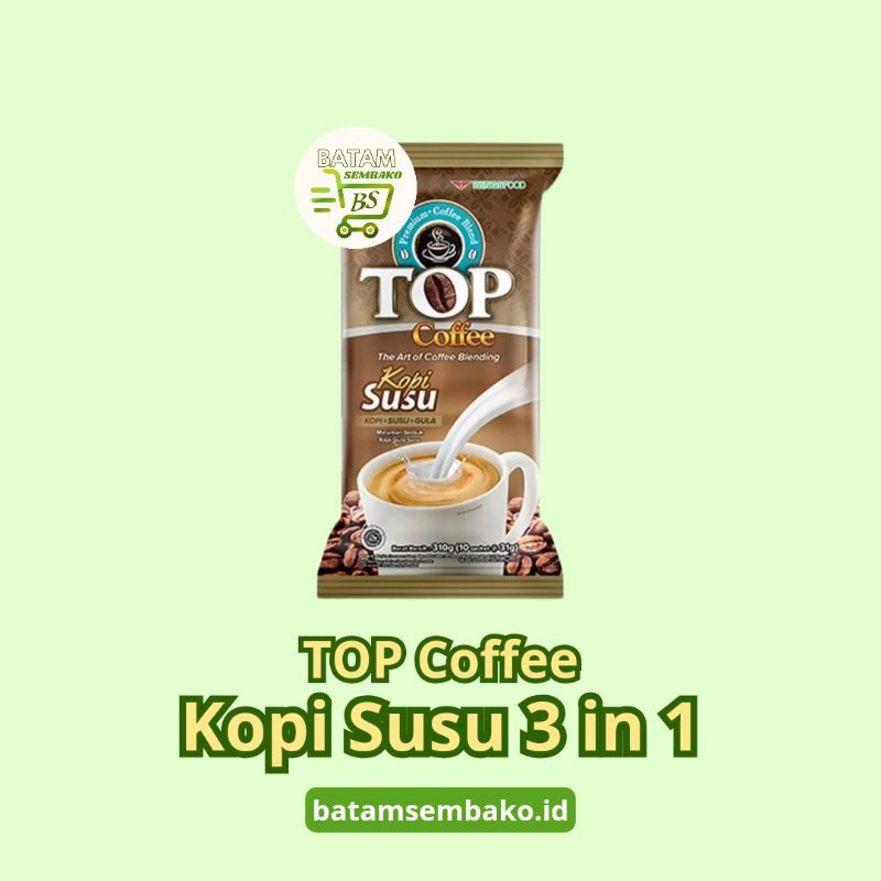 

Top Coffee Kopi Gula Susu 3 In 1 10X31g
