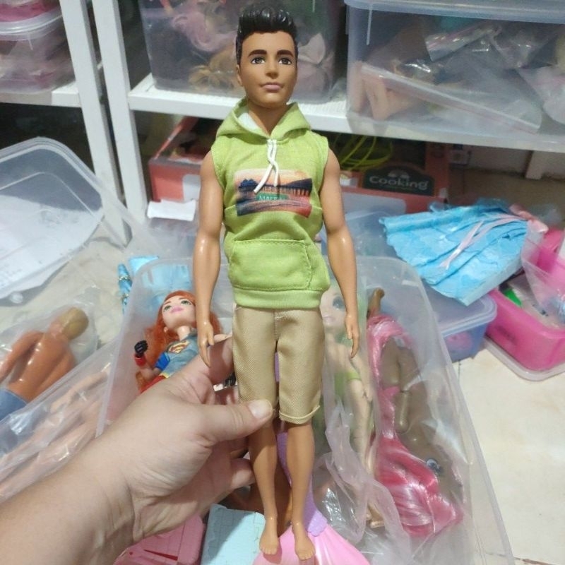Preloved Barbie Ken seri dog trainer bekas