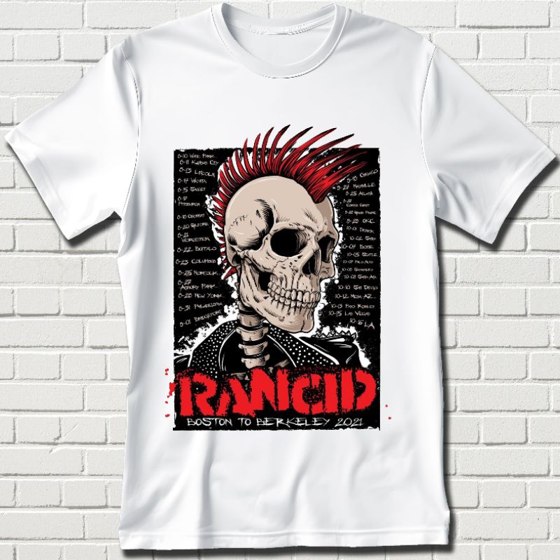 KAOS RANCID - BAJU KAOS DEWASA - KAOS MUSIC - KAOS DISTRO