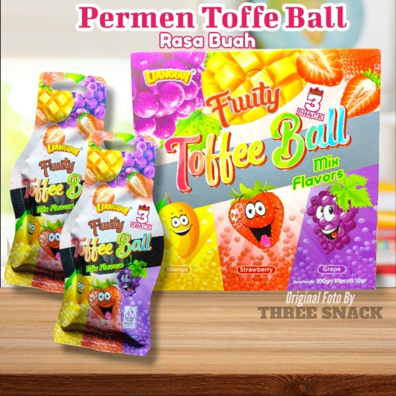 

PERMEN TOFFE BALL RASA BUAH 1 BOX ISI 30 PCS