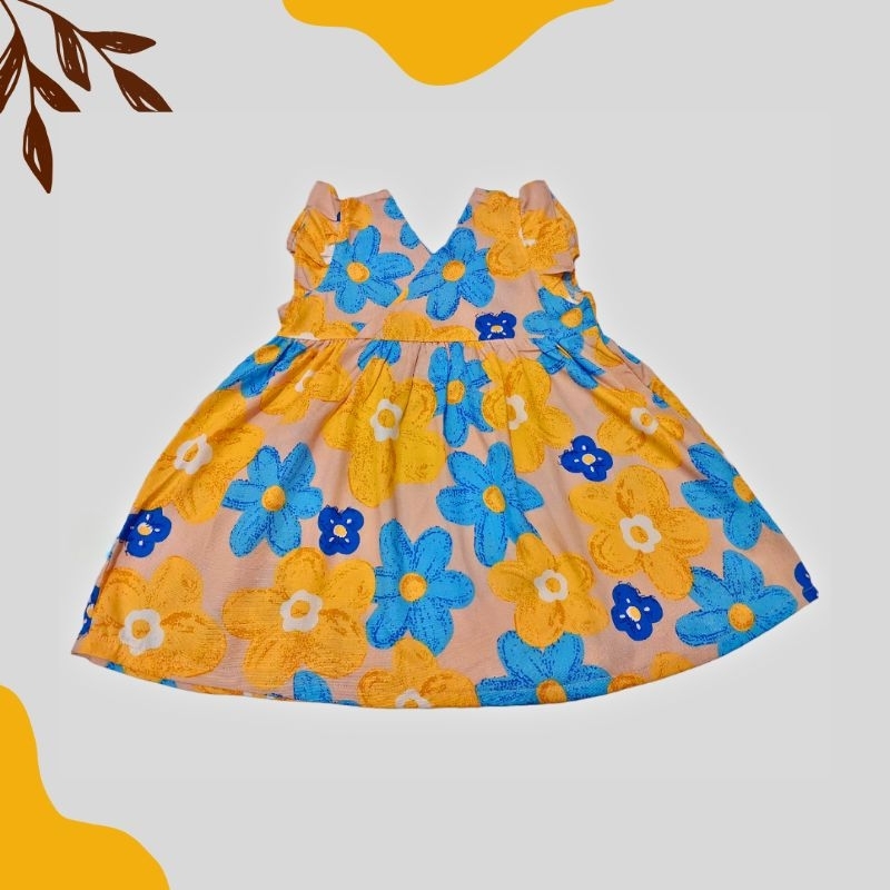 [Gisa] Belle Dress Daster Anak Perempuan1-7 Tahun Dewasa Couple Ibu & Anak  Daily Wear Katun