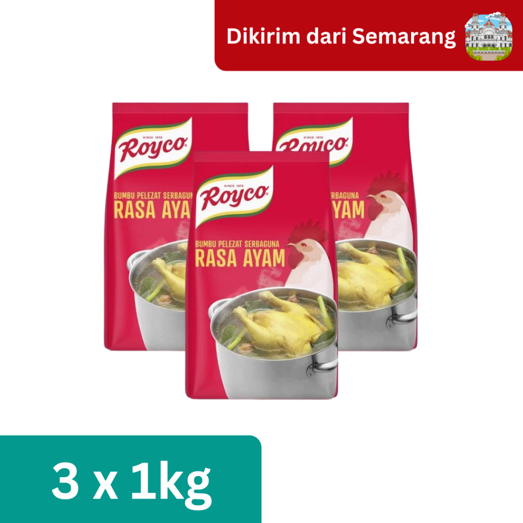 

Royco Bumbu Pelezat Rasa Ayam 1Kg - 3 Pouch [Kirim dari Semarang]