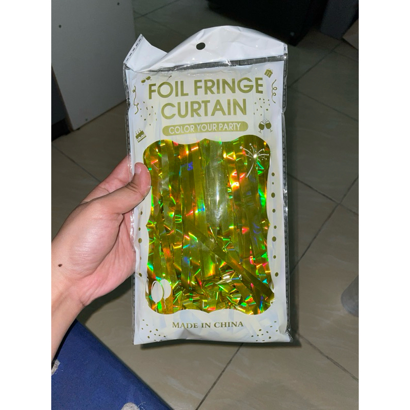 Tirai Rumbai Plastik / Tirai Rumbai Ulang Tahun / Tirai Rekorasi (1x2meter)