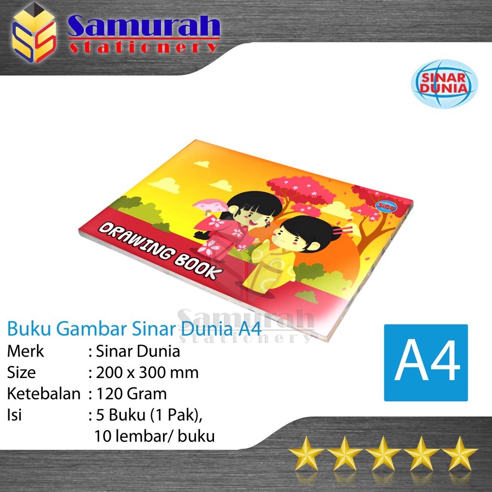 

Buku Gambar Sidu A4 Drawing Book Sinar Dunia A4 Buku Gambar Anak A4 TK SD SMP SMA Buku Sketsa