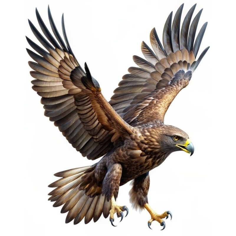 

stiker gambar burung elang size 20x30 cm bahan vynil print cut
