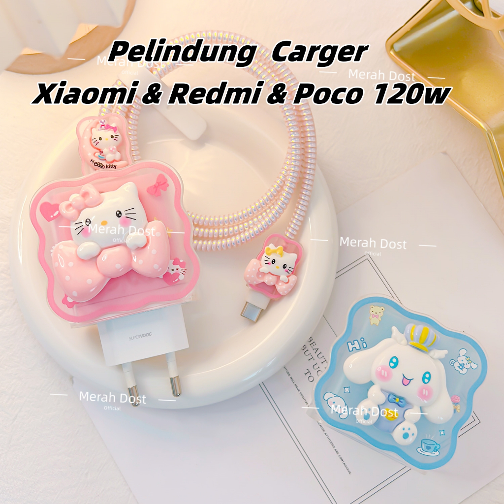 Pelindung Kabel Carger Xiaomi & Redmi & Poco 120w Pelindung Adaptor Pelindung Kepala Carger Pelindun
