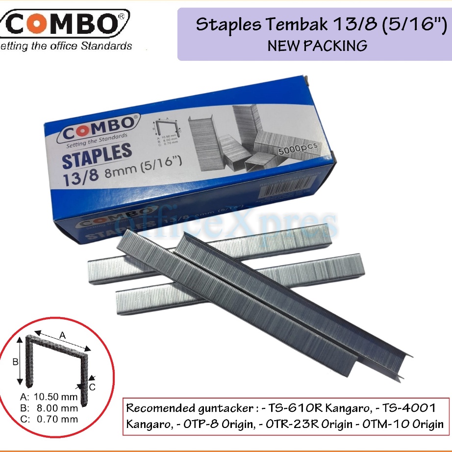 

HOT PRODUCT Paku Tembak Manual Isi Stapler Tembak Isi Steples 138 Combo 5pin