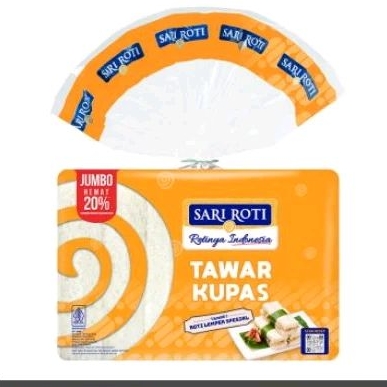 

Sari Roti Tawar Kupas Jumbo 300gr