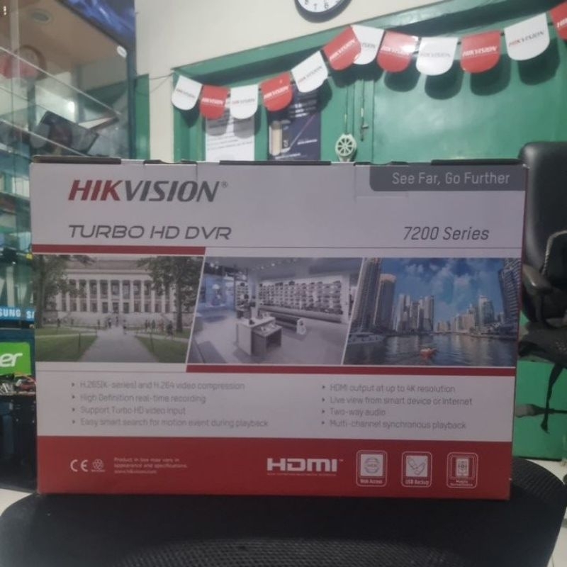 DVR CCTV Hikvision- 8 CHANNEL Hd 7200 series