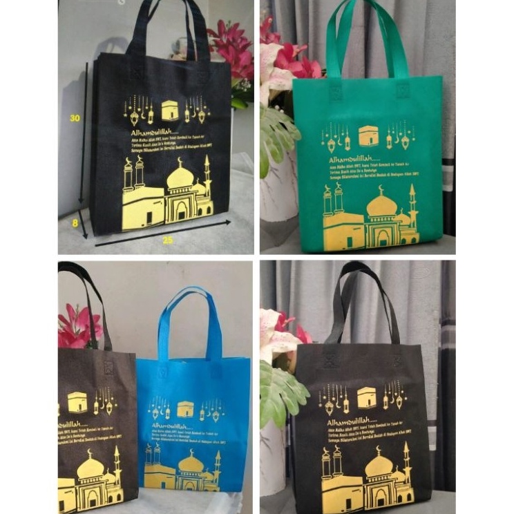 

1 lusin isi 12 pcs Tas Press souvenir oleholeh umroh