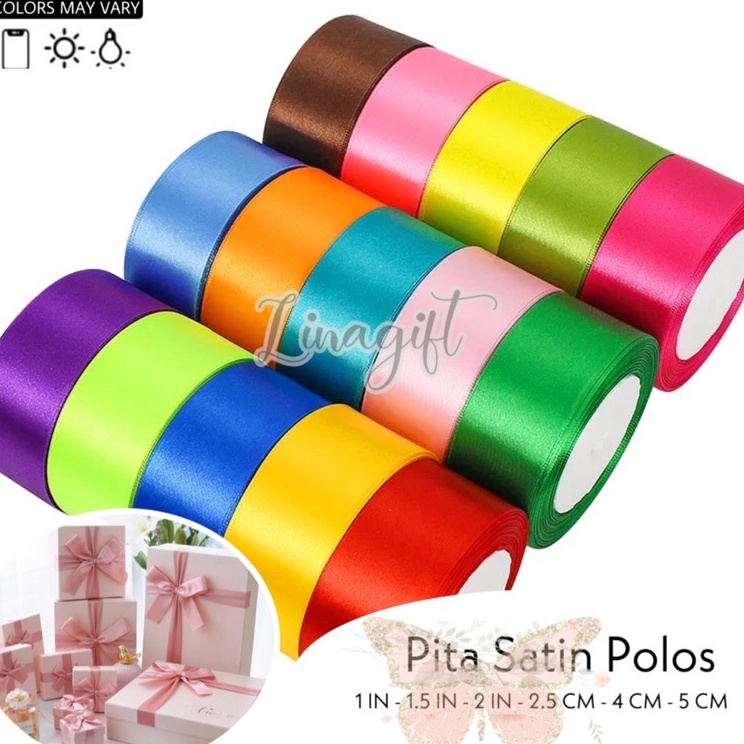 

Rol 2 Yard PITA SATIN POLOS 5MM 2 IN SATEEN RIBBON PITA KADO 5CMi
