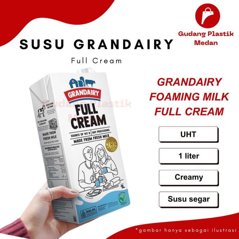 

GRANDAIRY FULL CREAM - SUSU UHT - 1 LITER