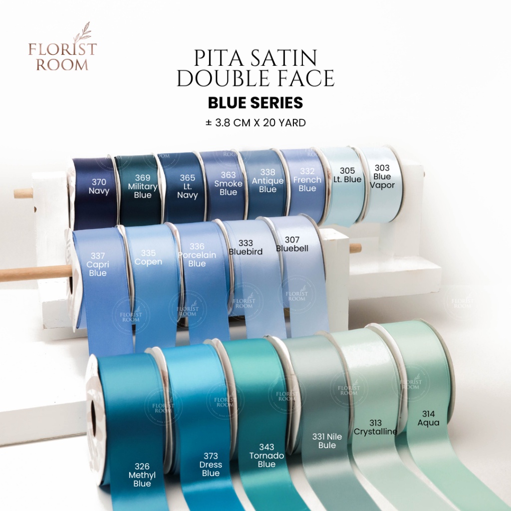 

Pita Satin Double Face Blue Series 38cm x 2yard