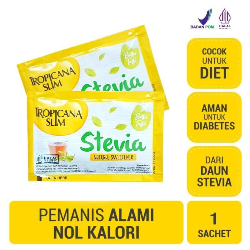 

EXP 05.2026 HARGA PER 1PCS Tropicana Slim Sweetener Stevia