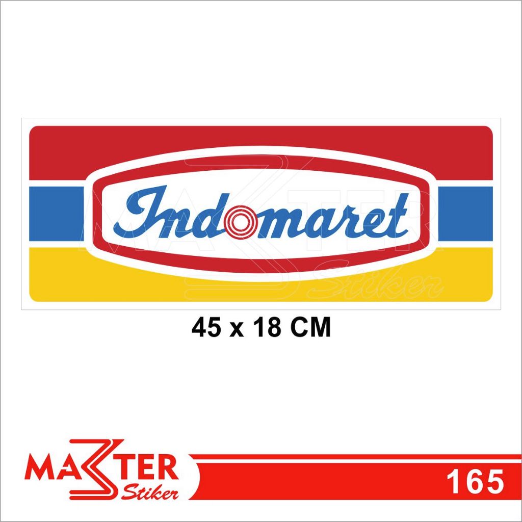 

165 - Stiker Logo Indomaret, Sticker Vinyl, Premium, Tahan Air, Termurah, Bisa Custom