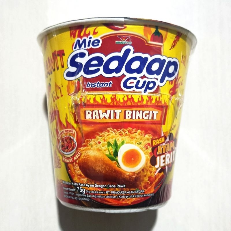 

MIE SEDAP CUP RAWIT BINGIT 75GR