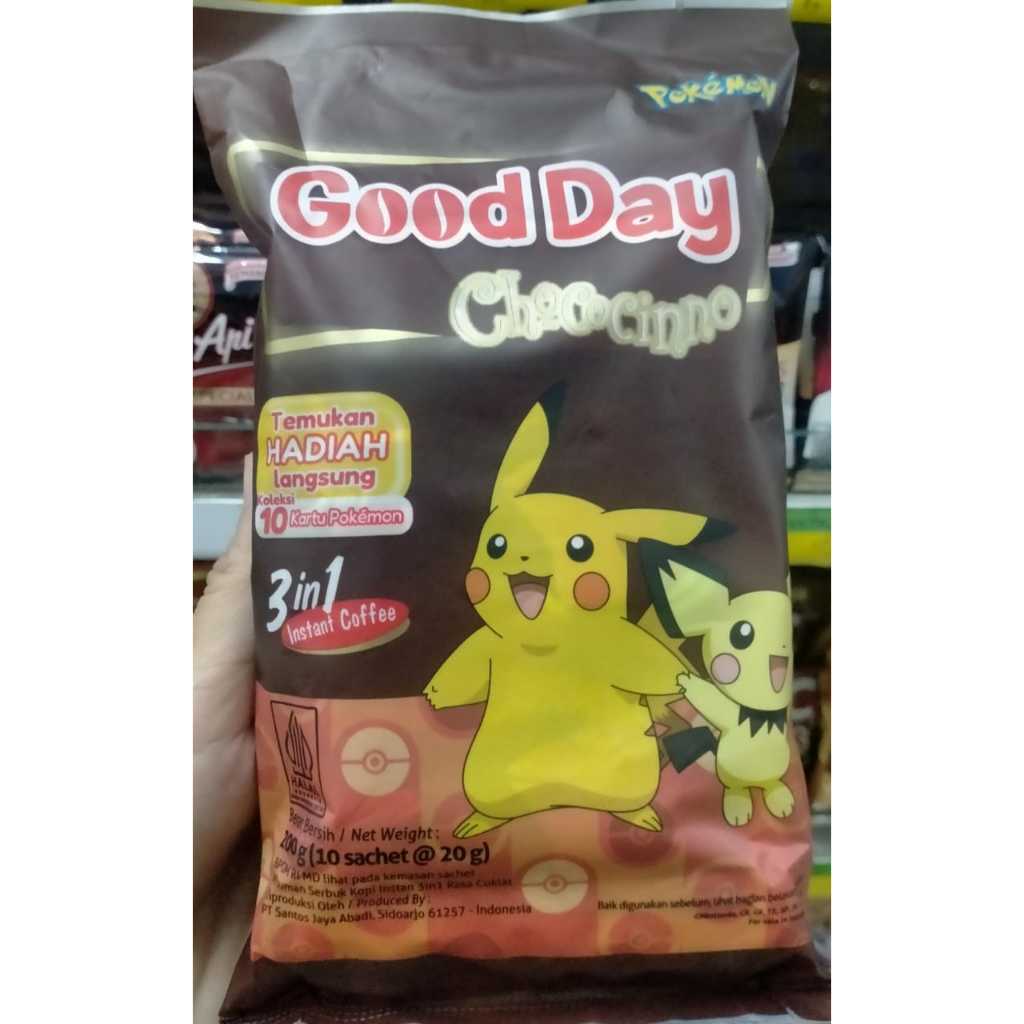 

Kopi Pokemon Kopi Pack Good Day 3 in 1 Instan Coffee All Varian 20gr Isi 10 pcs