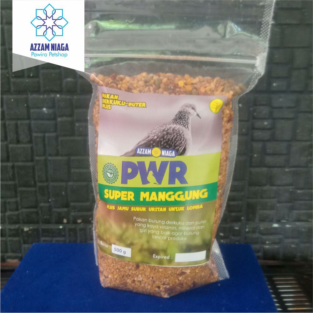 PWR Super Manggung Pakan Derkuku-Puter Plus Jamu subur Uritan Untuk Breeding Kemasan 500 gr