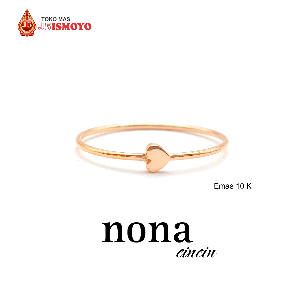 Cincin Emas Mas Asli Nona J5 Ismoyo