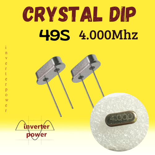 Crystal 4MHz Low Profile 4mhz 4.000mhz 4 mhz 4,000mhz 49S